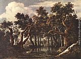 Jacob van Ruisdael The Marsh in a Forest painting